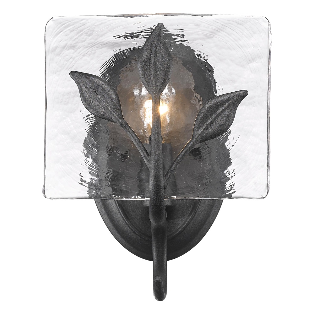 Golden Lighting Calla 1-light Wall Sconce in Natural Black